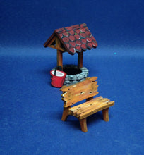Lade das Bild in den Galerie-Viewer, Brunnen aus Holz Holzartikel zum Basteln , Eimer aus Holz zum bemalen, Fairyhousezumbasteln , Fairyhouse Landschaften , Holzartikel zum Bemalen , Fairyhouse , Bastelideen für fairy house , Brunnen aus Holz, Wichtelhausbasteln, Wichtelhaus , Bank aus Holz, Wichtellandschaft, WHL 6533SB