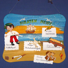 Lade das Bild in den Galerie-Viewer, Piratenschiff zum Bemalen, Holzteile bemalen, Basteln mit Holz, Pirat basteln, Basteln mit Kindern, Holzteilchen zum Anmalen, Pirat diy mit Zubehör, Türschilder basteln, PRH 1214