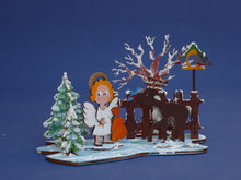 Lade das Bild in den Galerie-Viewer, Kleines Vogelhaus mit Stiel aus Holz Vogelhaus, Basteln mit Kindern, Vogelhäuschen, Frühjahrsbasteln, Vogelhaus basteln,   DAH 2004