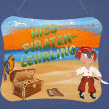Lade das Bild in den Galerie-Viewer, Piratenschiff zum Bemalen, Basteln mit Kindern, Holzteile bemalen, Basteln mit Holz, Türschilder basteln, Pirat basteln, Holzteilchen zum Anmalen, Pirat diy mit Zubehör, PRH 1214