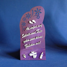 Lade das Bild in den Galerie-Viewer,   Babygeschenke malen, Bastelset aus Holz, Dekoration mit Kindern gestalten, Geschenke zur Geburt basteln, Babygeschenke basteln, Schnuller aus Holz, Basteln für Kindern, Geschenke zur Taufe gestalten,  BSH 4003