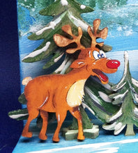 Lade das Bild in den Galerie-Viewer, Elch röhrend aus Holz