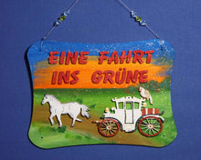 Lade das Bild in den Galerie-Viewer,   Ideen aus Holz für Kinderzimmer, Prinzessin basteln, Holzteile bemalen, Holzteilchen zum Anmalen, Türschilder basteln, Kutsche aus Holz, Basteln mit Kindern, Basteln mit Holz,  PZH 2514