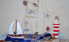 Lade das Bild in den Galerie-Viewer, Fotobuch gestalten, Fotoalbum basteln, Meerestiere malen, Jahrsesdeko basteln, Dekoration mit Kindern gestalten, Krake bemalen, Kleine Tiere aus Holz, Schilder mit Meerestieren gestalten, Bastelzubehör aus Holz, Basteln mit Kindern, Maritime Erinnerung basteln, MAK 8014
