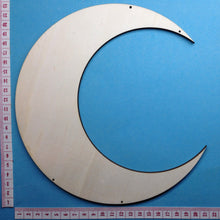 Lade das Bild in den Galerie-Viewer, Mond aus Holz, Sichelmond für Kantenhocker
