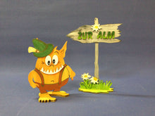 Lade das Bild in den Galerie-Viewer, Monster "Monzi" als Standfigur aus Holz