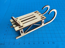 Lade das Bild in den Galerie-Viewer, Schlitten aus Holz, Bausatz