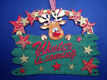 Lade das Bild in den Galerie-Viewer, Schild Brettoptik breit aus Holz