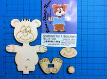 Lade das Bild in den Galerie-Viewer, Teddy aus Holz, Standfigur