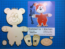 Lade das Bild in den Galerie-Viewer, Teddy aus Holz, Standfigur