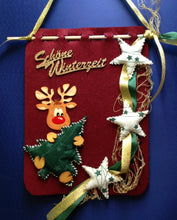 Lade das Bild in den Galerie-Viewer, Türschal aus Filz breit mit Sternen