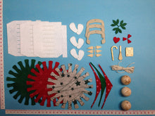 Lade das Bild in den Galerie-Viewer, Weihnachtselfen als Köche aus Filz