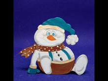 Laden und Abspielen von Videos im Galerie-Viewer, Schneemann sitzend mit dickem Bauch