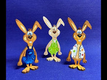 Laden und Abspielen von Videos im Galerie-Viewer, Hasenset zum Hinstellen (3er bzw. 5er Set)