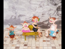 Laden und Abspielen von Videos im Galerie-Viewer, Trollfamilie mit Babytrolle aus Holz