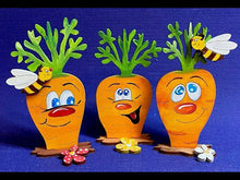 Laden und Abspielen von Videos im Galerie-Viewer, Karotten mit Gesicht