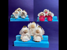 Laden und Abspielen von Videos im Galerie-Viewer, Engel aus Filz zum Stellen, weiss