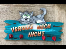 Laden und Abspielen von Videos im Galerie-Viewer, Buchstaben in 3,3cm aus Holz