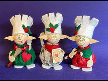 Laden und Abspielen von Videos im Galerie-Viewer, Weihnachtselfen als Köche aus Filz