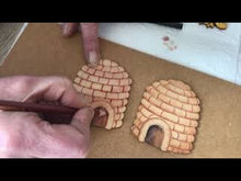 Laden und Abspielen von Videos im Galerie-Viewer, Bienenkorb mit 5 Bienen aus Holz