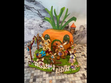 Laden und Abspielen von Videos im Galerie-Viewer, Bastelset aus Holz: Karottenhäuschen mit Hasen und Hasenbabys