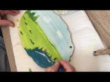 Laden und Abspielen von Videos im Galerie-Viewer, Schild antik aus Holz