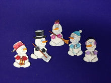 Laden und Abspielen von Videos im Galerie-Viewer, Schneemänner zum Hängen aus Holz 6cm