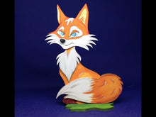 Laden und Abspielen von Videos im Galerie-Viewer, Füchsin als Standfigur aus Holz