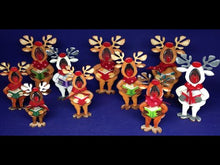 Laden und Abspielen von Videos im Galerie-Viewer, Bastelset aus Holz: 3 Rentier-Sängerknaben