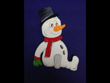 Laden und Abspielen von Videos im Galerie-Viewer, Schneemann sitzend mit Zylinder