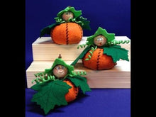 Laden und Abspielen von Videos im Galerie-Viewer, Kürbiskinder aus Filz zum Fädeln