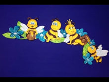 Laden und Abspielen von Videos im Galerie-Viewer, Türkanten-Deko "Biene" aus Holz 58cm