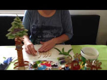 Laden und Abspielen von Videos im Galerie-Viewer, Margarite aus Holz als Leibgarde für Kantholz