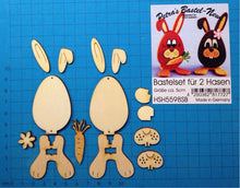 Lade das Bild in den Galerie-Viewer, Eier-Hasen aus Holz