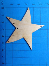 Lade das Bild in den Galerie-Viewer, Sterne für Christbaum aus Holz