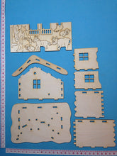 Lade das Bild in den Galerie-Viewer, Weihnachtskrippe aus Holz, Bausatz