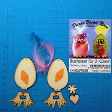 Lade das Bild in den Galerie-Viewer, Eier-Küken aus Holz