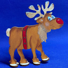 Lade das Bild in den Galerie-Viewer, Rentier "Lui" seitlich mit großer Nase zum Hinstellen