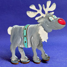 Lade das Bild in den Galerie-Viewer, Rentier "Lui" seitlich mit großer Nase zum Hinstellen