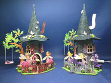 Lade das Bild in den Galerie-Viewer, Fairy-House (Wichtelhaus) mit runder Tür zum Basteln mit Elfen, Elfenhaus
