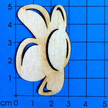 Lade das Bild in den Galerie-Viewer, Blumenblüte seitlich aus Holz
