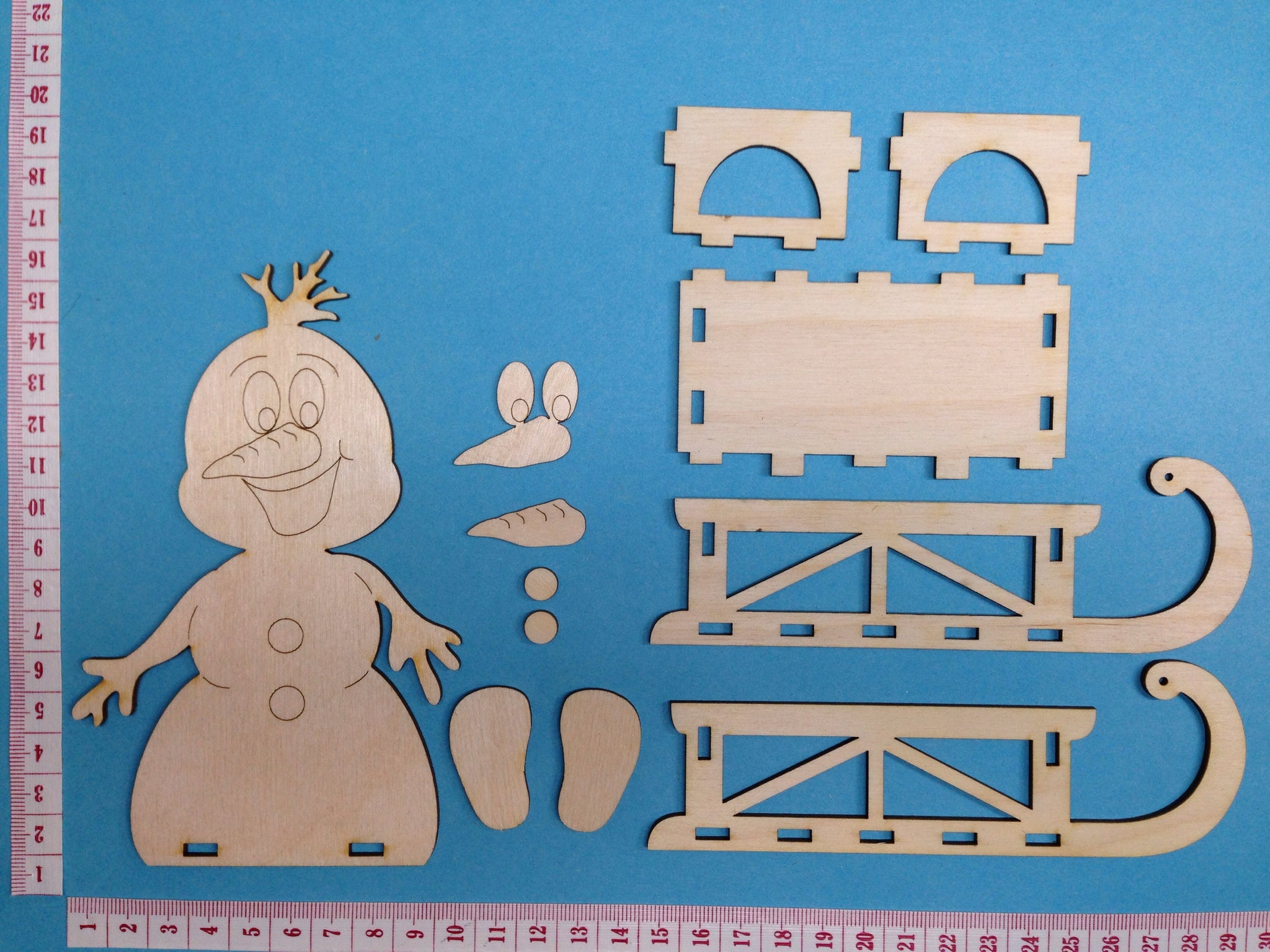 ULDIGI 5er DIY Schaumstoff Schneemann Set - Bastelmaterial Zum Bemalen & Gestalten