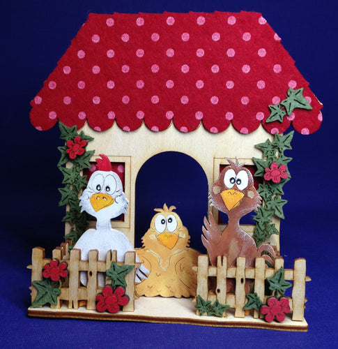 Haus mit ZaunGockel, Küken und Henne Osterdeko aus Holz, Bastelset Frühjahr, Türschild für Ostern, Bastelset für Ostern, Frühjahrsbasteln, Türschild Ostern, Türschild aus Holz, Osterdekoration basteln, Bastelidee für Ostern, Bastelset aus Holz, Osterbastelset, Osterset, Komplettset Ostern, Dekoration für Ostern, Bastelidee Frühjahr, Komplettset aus Holz, Dekoration Ostern, Osterfenster, Bastelset Ostern,   K-KKH7899