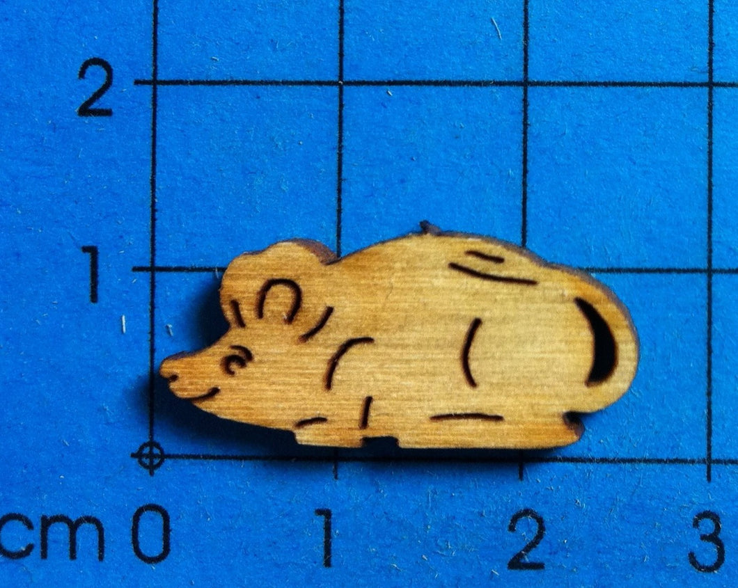 Maus laufend aus Holz