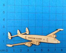 Lade das Bild in den Galerie-Viewer, Flugzeug im 60er Jahre Stil aus Holz
