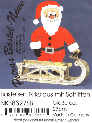 Nikolaus mit Schlitten aus Holz Nikolaus mit Schlitten, Basteln mit Kindern, Nikolaus bemalen, Weihnachtsgeschenke, Bastelideen aus Holz, Weihnachtsbasteln, Basteln Weihnachtszeit, Weihnachtsdeko, Basteln mit Kindern Weihnachten einfach, Nikolaus mit Schlitten aus Holz, Schlitten aus Holz, Dekoidee Winter, Basteln mit Kindern Winter, Nikolaus  zum Basteln, Dekoidee Weihnachten,   NKB 8327SB
