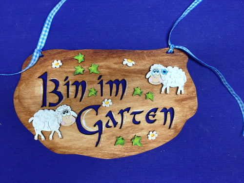 Türschild aus HolzHolzschild 