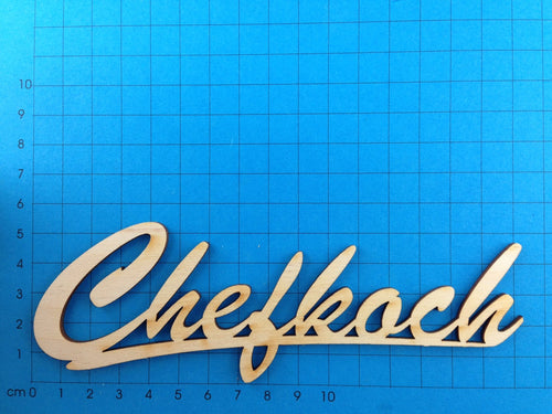 Chefkoch Schriftzug in Schreibschrift aus Holz Schriftzüge bemalen, Schriftzug Bastelartikel, Schriftzüge aus Holz, Bastelideen mit Holz, Küche Schriftzug, Basteln mit Holz, Geschenke verzieren, Eingangsschild, Holzkunst, Holzteile bemalen,  Schriftzug Bastelartikel, Schriftzüge bemalen, Holzteile bemalen, Geschenke verzieren, Eingangsschild, Schriftzüge aus Holz, Holzkunst, Küche Schriftzug, Bastelideen mit Holz, Basteln mit Holz,  SZH 1816