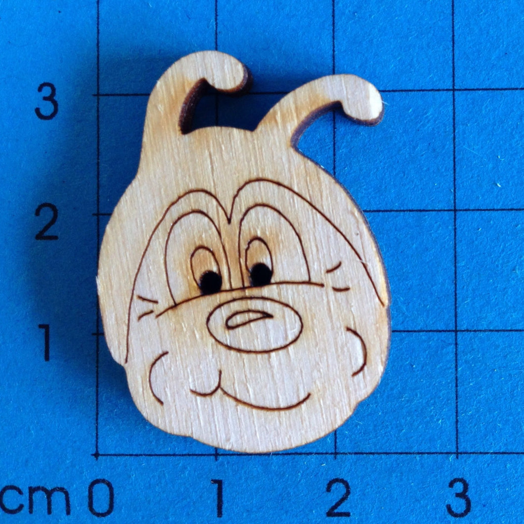 Marienkäfer Kopf Knopf aus Holz