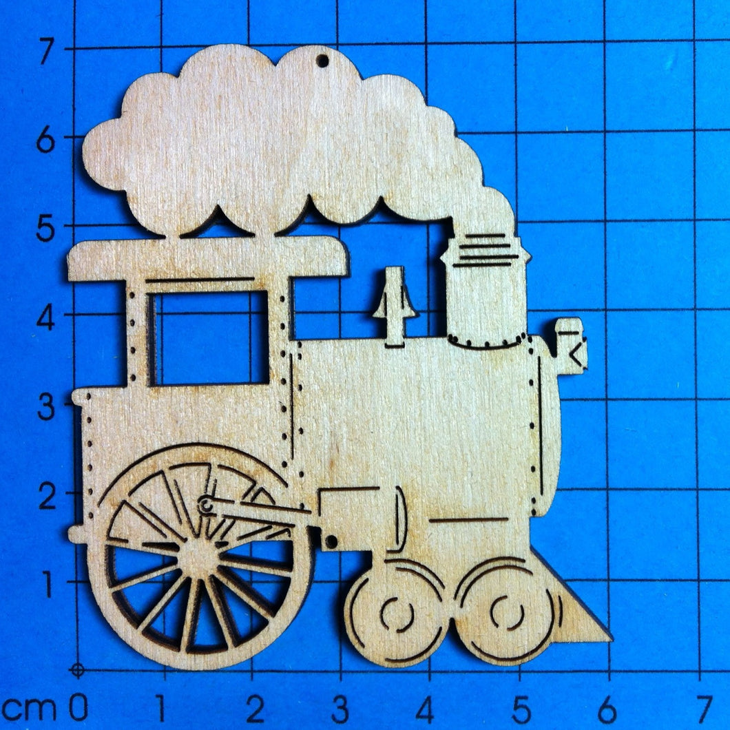 Dampflokomotive aus Holz